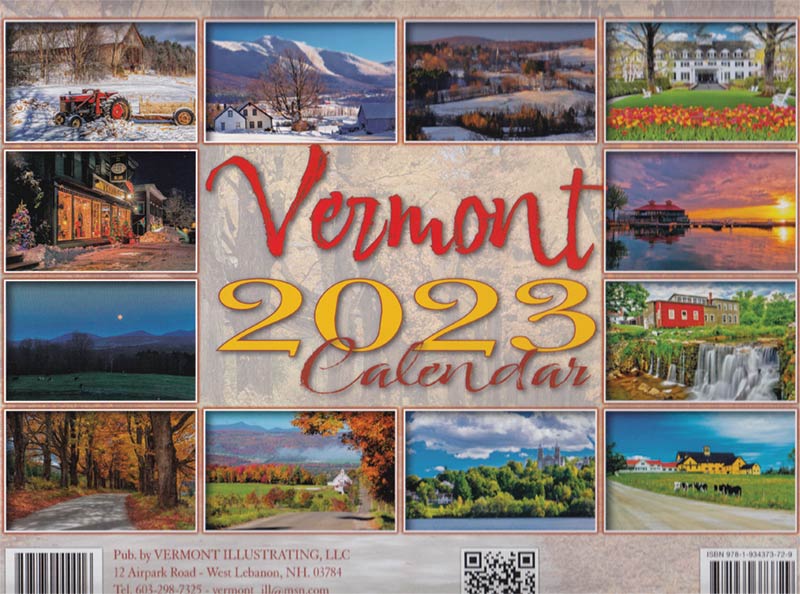 Vermont Wall Calendar Vermont Illustrating